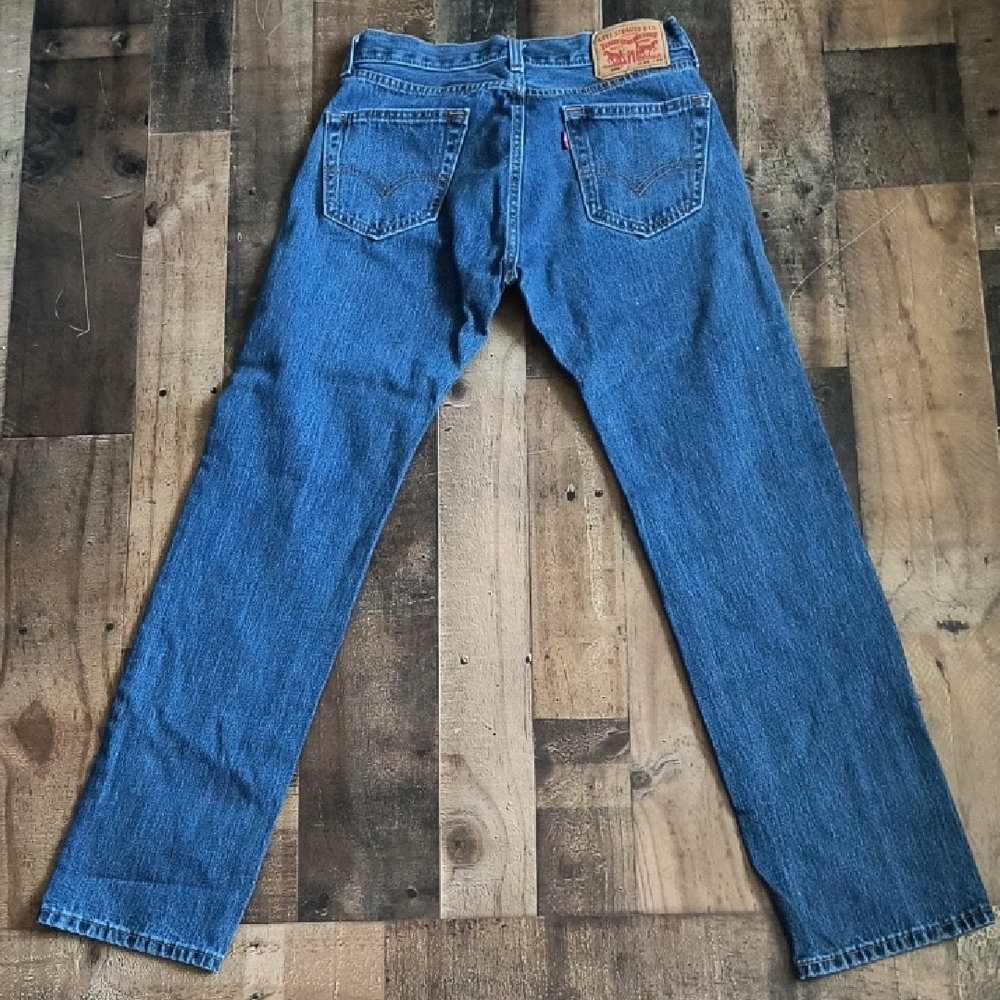 Levi's 505 Medium Wash Blue Straight Jeans Sz 29×32 Men